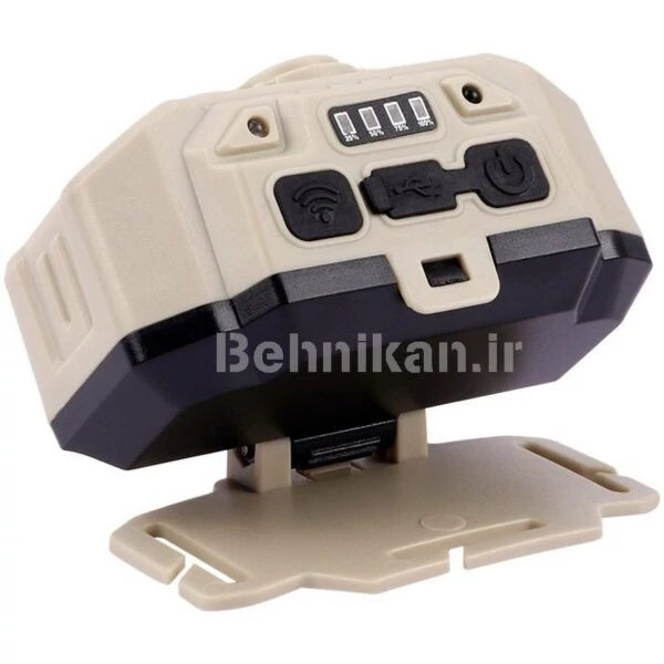 چراغ پیشانی چندحالته سنسور دار HX-815 چراغ قوه و پروژکتور