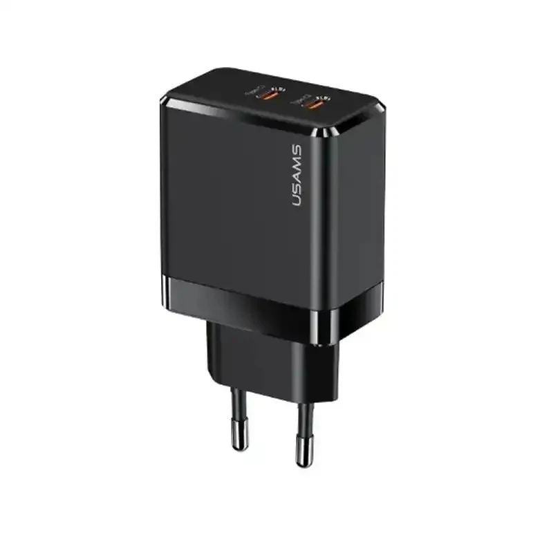 شارژر یوسمز مدل USAMS US-CC172 Gan Fast Charger Dual Type-C Ports