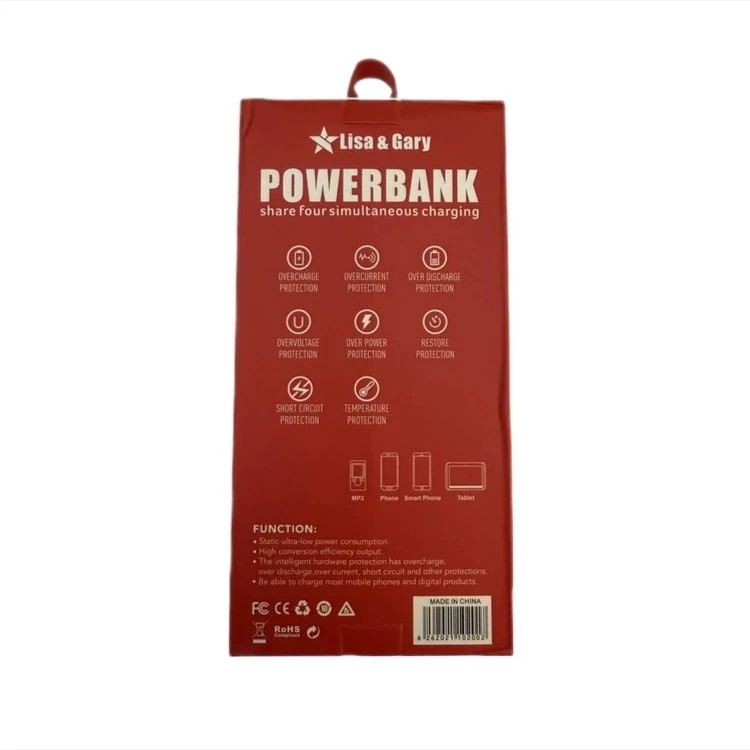 پاور بانک لیزا و گری مدل PB02 ظرفیت 20000 میلی آمپرساعت Lisa and Gary Power Bank Model PB02 Capacity 20000 mAh