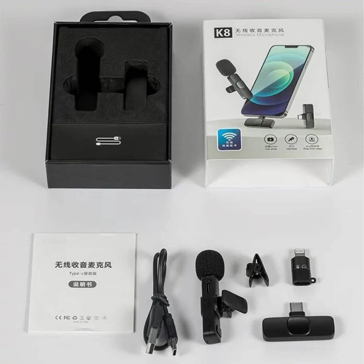 میکروفن یقه ای Type C مدل K8