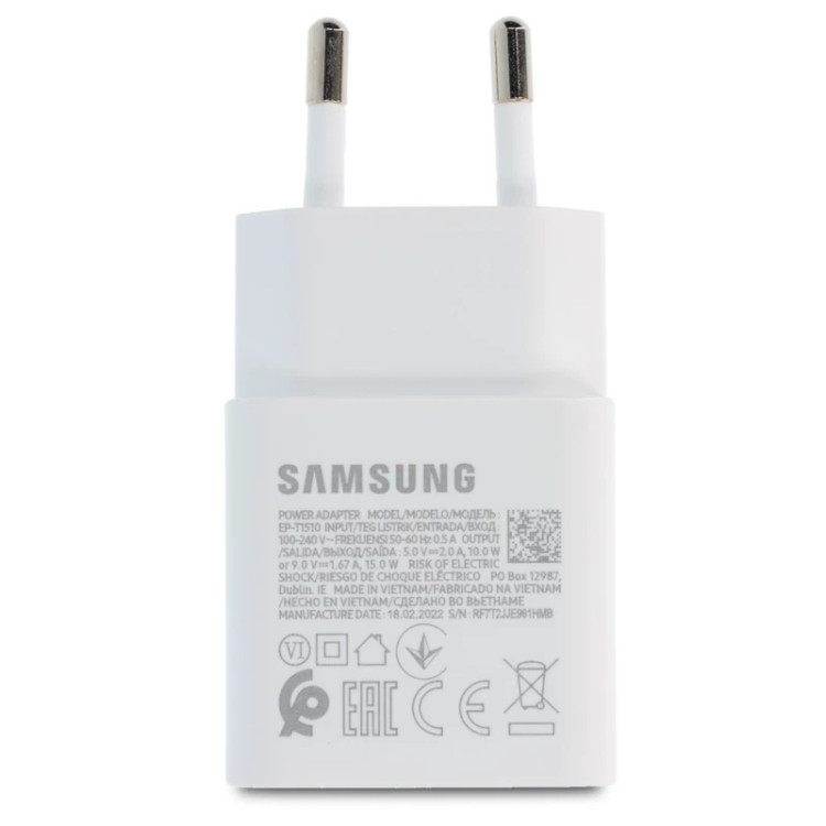 آداپتور شارژ سریع سامسونگ 15W با فناوری AF