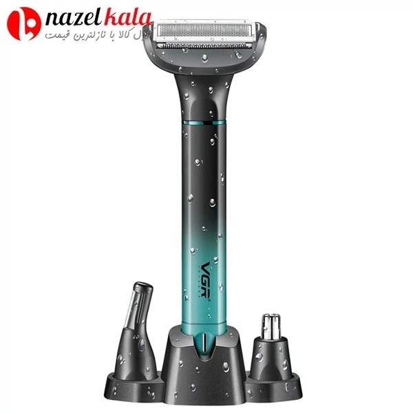 بادی کروم و ماشین اصلاح سه کاره وی جی آر مدل V-625 VGR