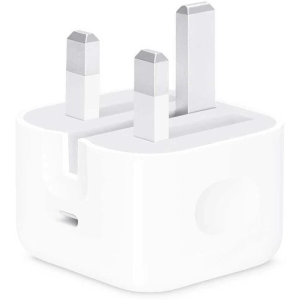 شارژر دو پرت برند اپل 35 وات مخصوص آیفون 14 و 15 سفید Apple dual port charger 35 w