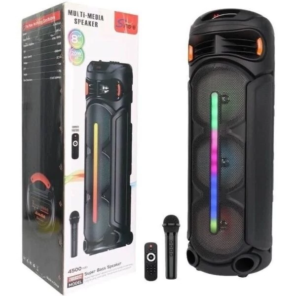 اسپیکر بلوتوثی ZQS8312 سه باند 8 اینچ