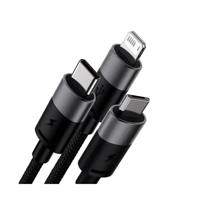 کابل شارژ 3 در 1 باسئوس مدل StarSpeed Series طول 1.2 متر 3.5 آمپر