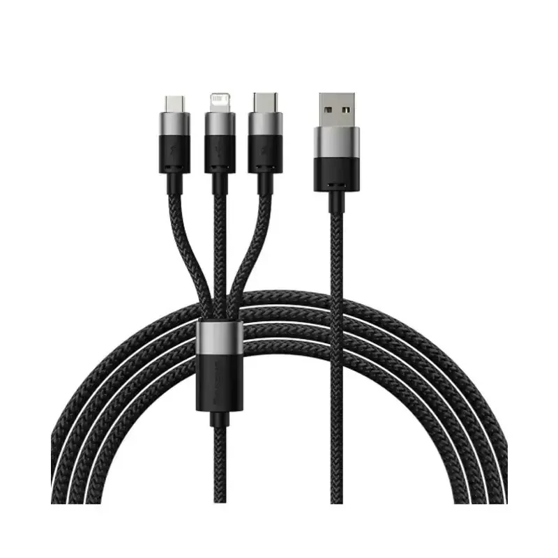 کابل شارژ 3 در 1 باسئوس مدل StarSpeed Series طول 1.2 متر 3.5 آمپر