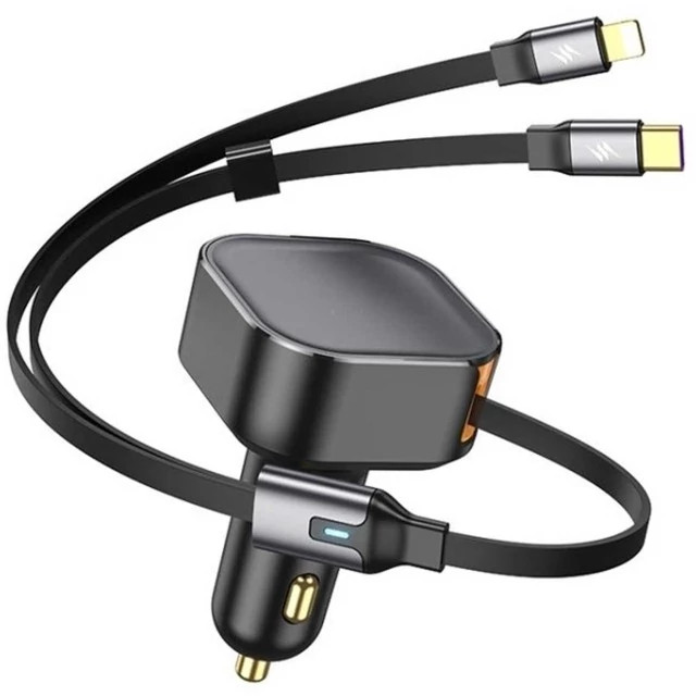 شارژر فندکی فست شارژ ماشین 30 وات تایپ سی و لایتنینگ پرووان PCG26 ProOne