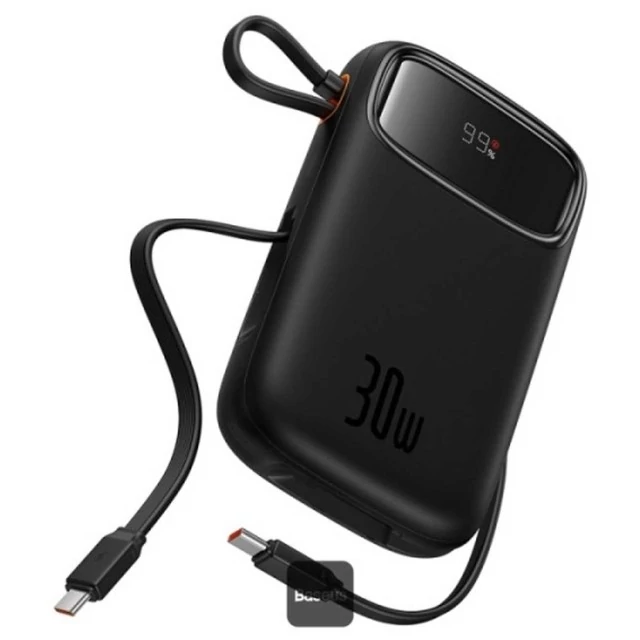 پاوربانک 10000 میلی آمپر USB و تایپ سی 30 وات بیسوس مدل Qpow 2 PPQD4-10C