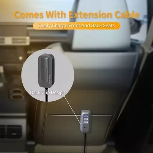 شارژر فندکی خودرو پرووان مدل PCG23، فست شارژ، توان 100 وات، خروجی Type-C