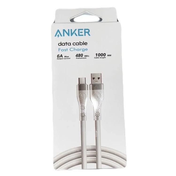 کابل تبدیل USB به تایپ سی انکر کابل تبدیل USB به تایپ سی انکر