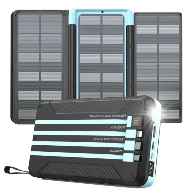 پاوربانک خورشیدی پاورولوژی مدل PPBCHA70 ظرفیت 16000 میلی آمپر ساعت