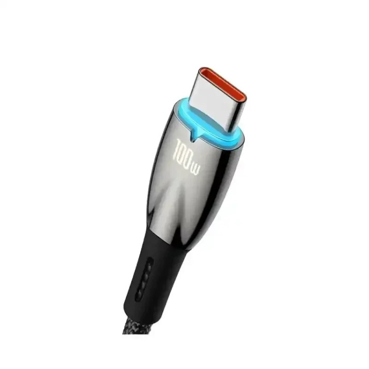 کابل شارژ USB to Type-C باسئوس مدل Glimmer Series با طول 2 متر 100 وات