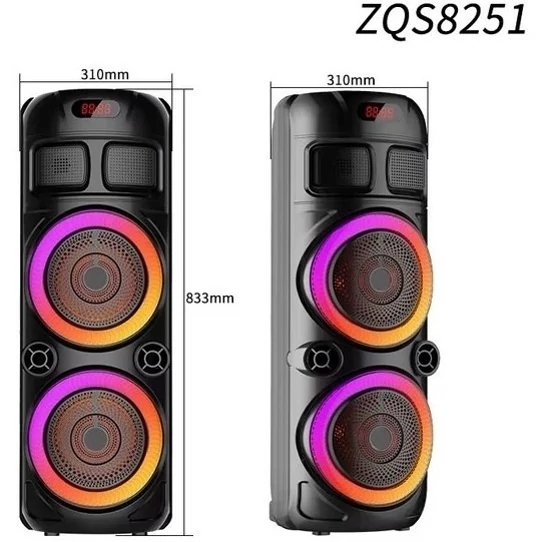 اسپیکر بلوتوثی مدل ZQS8251 به همراه میکروفون و ریموت کنترل