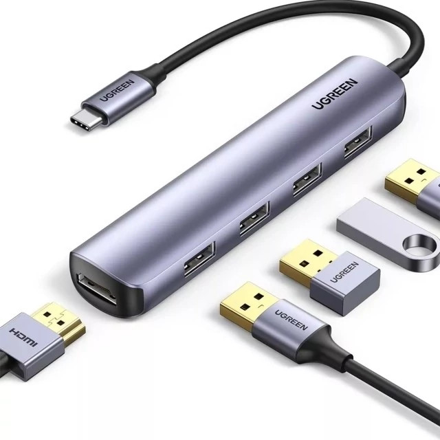 هاب 5 پورت تایپ سی یوگرین CM417-20197 Ugreen