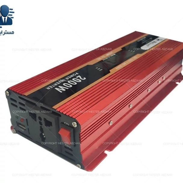 پاور اینورتر مبدل تبدیل برق خودرو 2000 وات برند ولیون welion ویلیون WE-2000LC