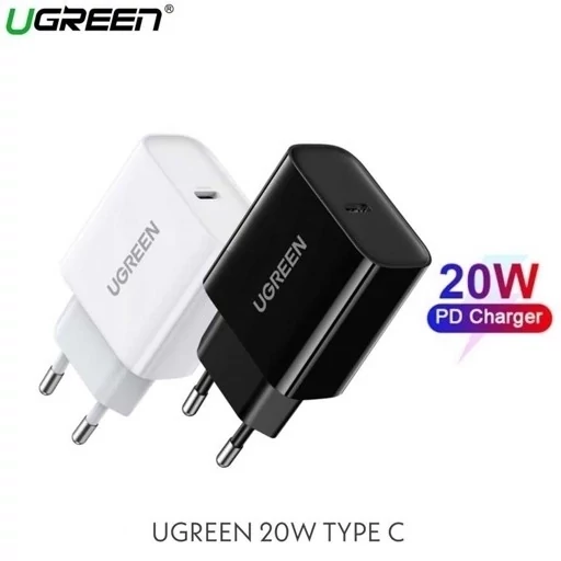 شارژر دیواری تایپ سی فست 20 وات یوگرین CD137 6045.