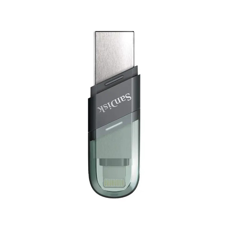 فلش مموری سن دیسک Usb 3.1-لایتنینگ مدل iXpand Flip ظرفیت 256 گیگابایت