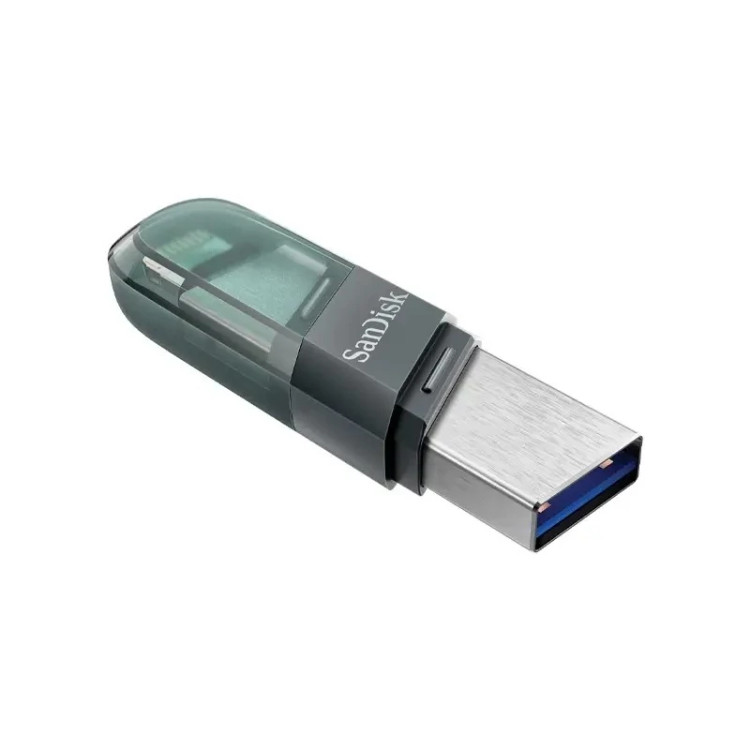 فلش مموری سن دیسک Usb 3.1-لایتنینگ مدل iXpand Flip ظرفیت 256 گیگابایت