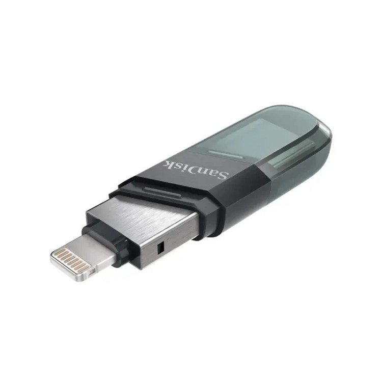 فلش مموری سن دیسک Usb 3.1-لایتنینگ مدل iXpand Flip ظرفیت 256 گیگابایت