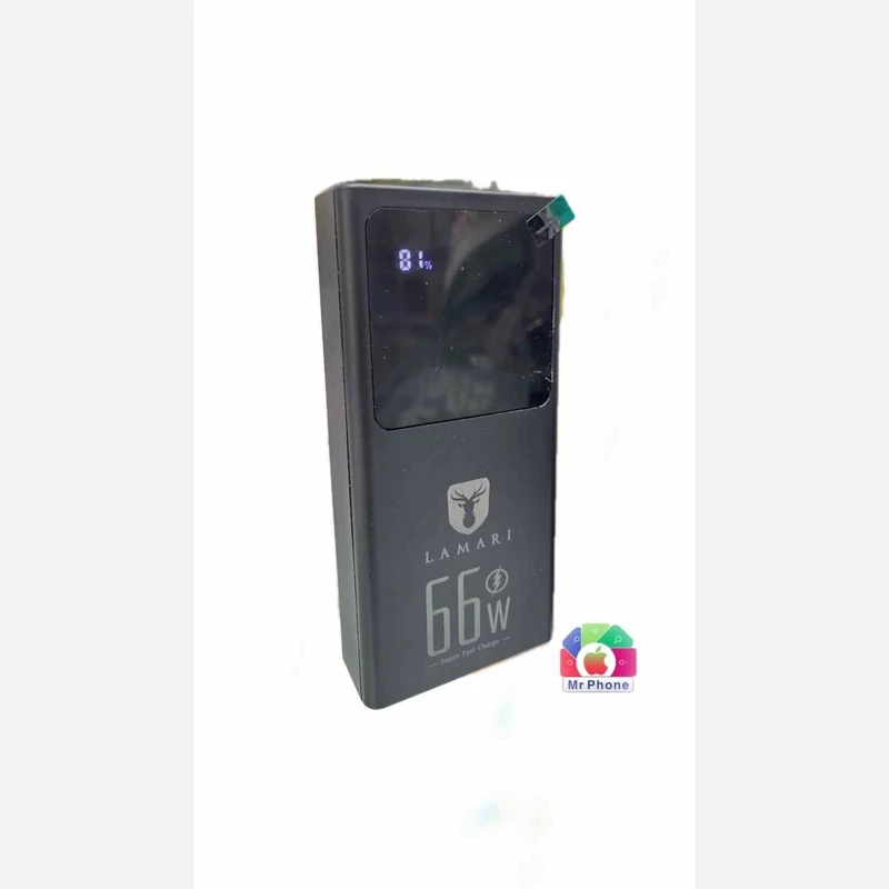 پاوربانک 20000 میلی آمپر ساعت LAMARI مدل M-008 با توان وات 66