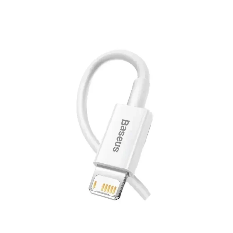 کابل شارژ USB to iP باسئوس مدل Superior Series CALYS-A با طول 1متر 2.4 آمپر