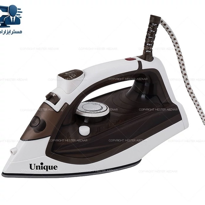 اتو بخار کف سرامیکی 3000 وات برقی خانگی یونیک کد 7062 برند Unique