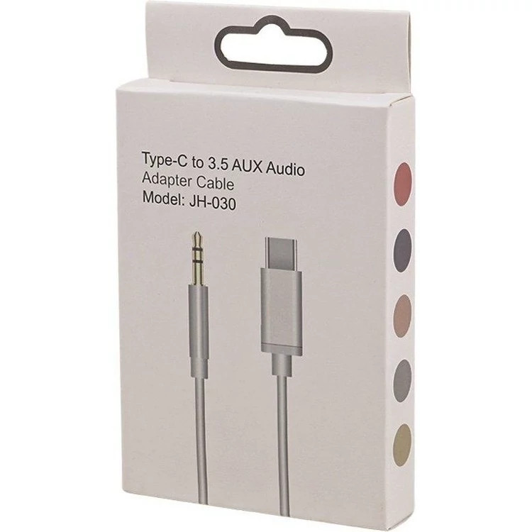 کابل تبدیل USB-C به AUX مدل JH-030 طول 1 متر Double-ended Type-C