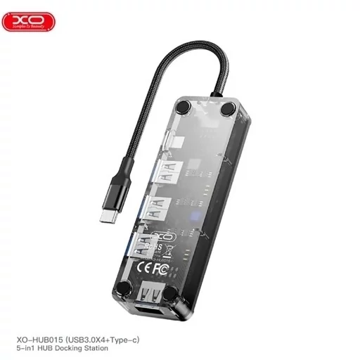هاب 5 پورت تایپ سی ایکس او HUB015