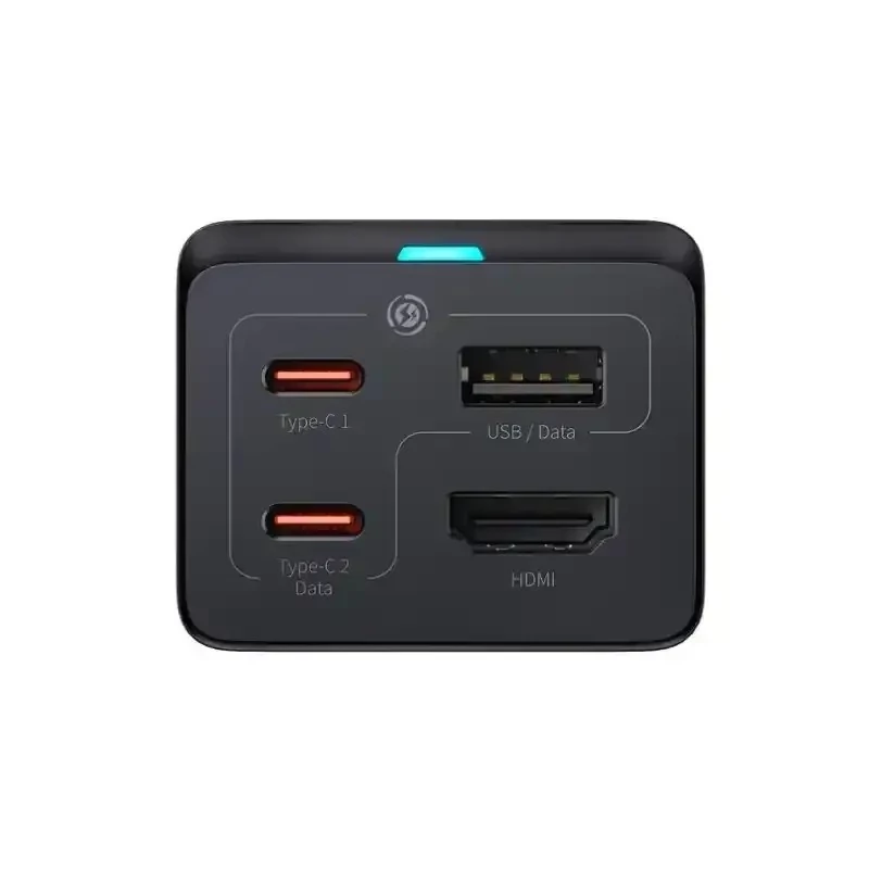 شارژر رومیزی و هاب باسئوس مدل GaN5 Pro Fast Charging 1U 2C HDMI توان 67 وات