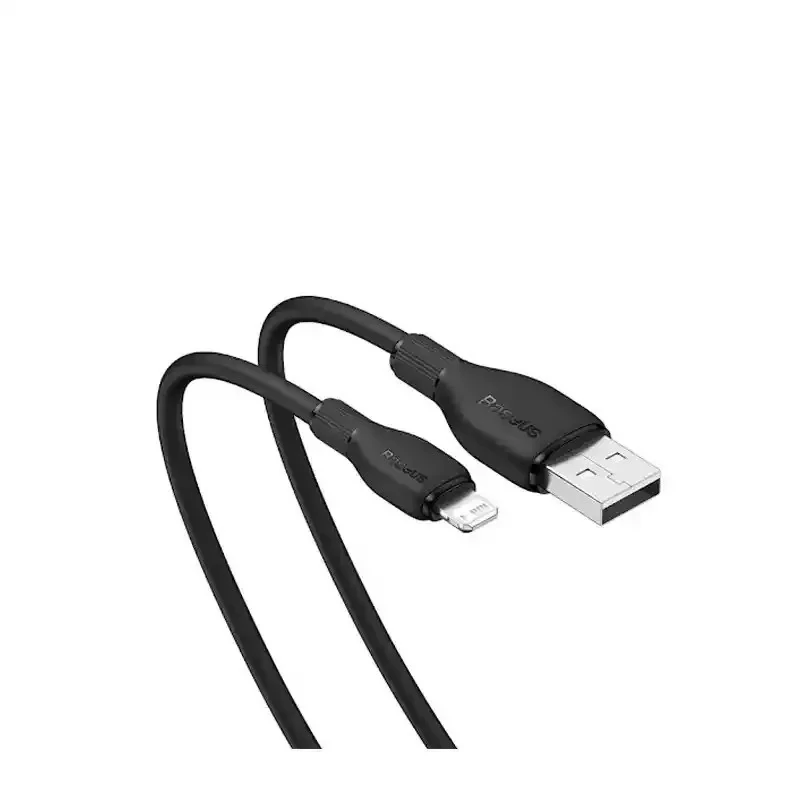 کابل شارژ USB to iP باسئوس مدل Pudding Series با طول 2 متر 2.4 آمپر