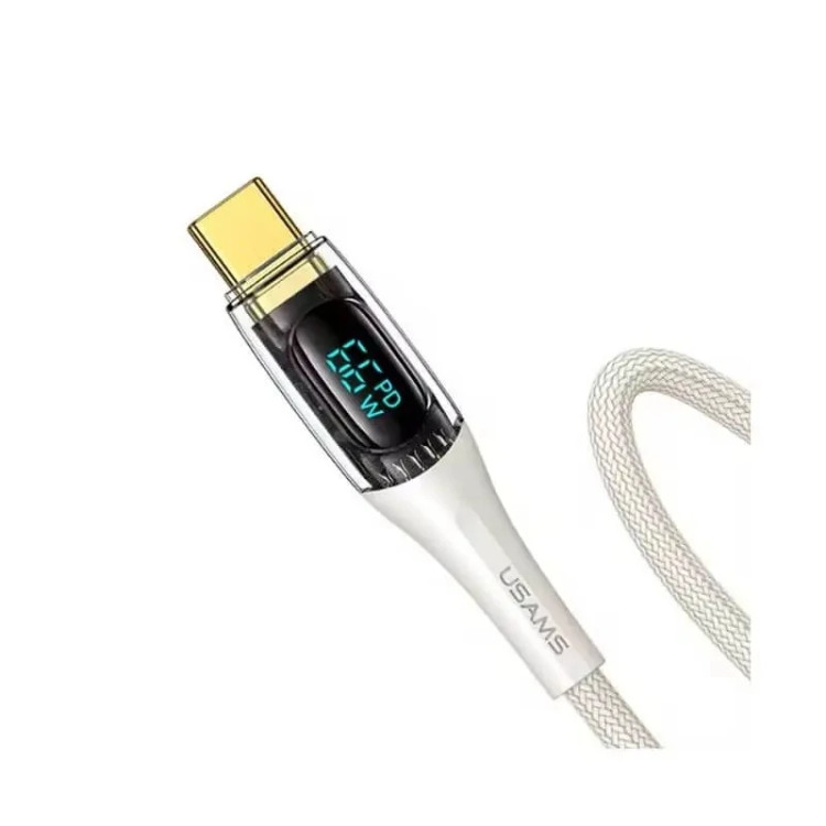 کابل شارژ USB to Type-C یوسمز مدل US-SJ592 با طول 1.2 متر توان 66 وات