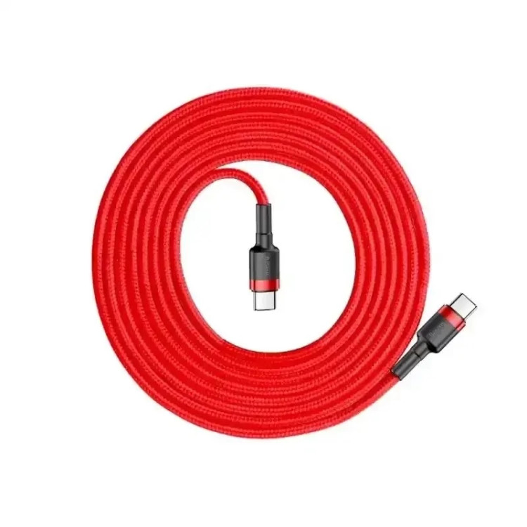 کابل شارژ Type-C to Type-C باسئوس مدل Cafule Series با طول 1 متر 60 وات