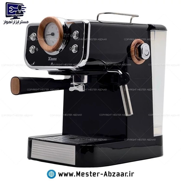 اسپرسو و قهوه ساز شیائومی 25 بار 2000 وات با هواگیری رایگان کد 372 برند Xiaome MI372 اسپرسوساز مشکی کرمی