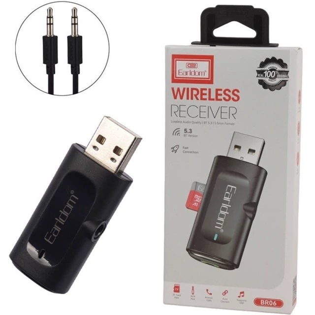 دانگل بلوتوث خودرو AUX ارلدام مدل ET-BR06