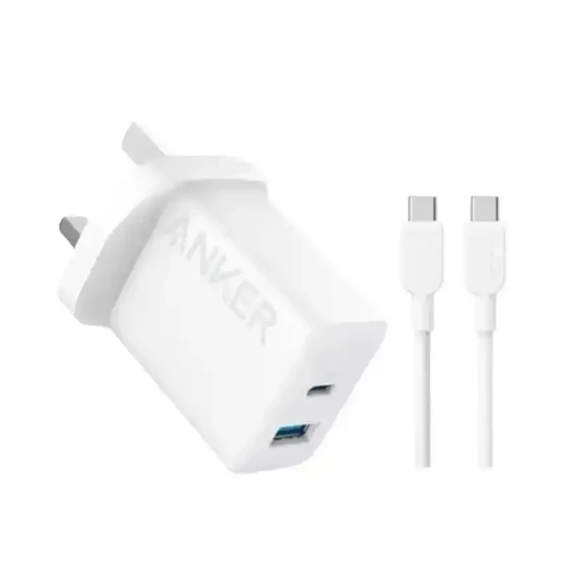 شارژر دیواری دو پورت انکر مدل Anker B2348K21 20W به همراه کابل تایپ سی
