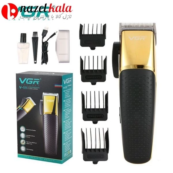 ماشین اصلاح موی سر و صورت وی جی ار مدل V-686