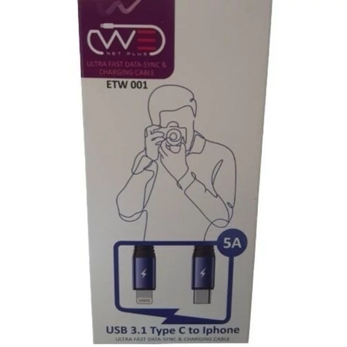 کابل تبدیل USB-C به لایتنینگ ای تی لینک مدل ETW 001 به طول 1 متر