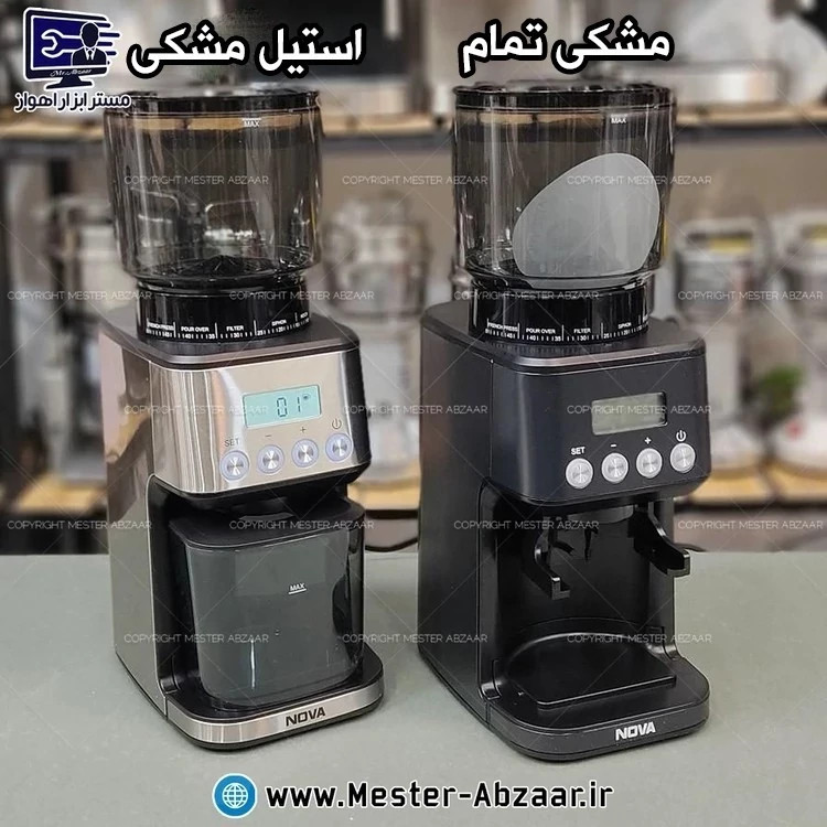آسیاب قهوه با 51 درجه تنظیم 165 وات نوا کد 3663 مدل نووا NOVA NM-3663