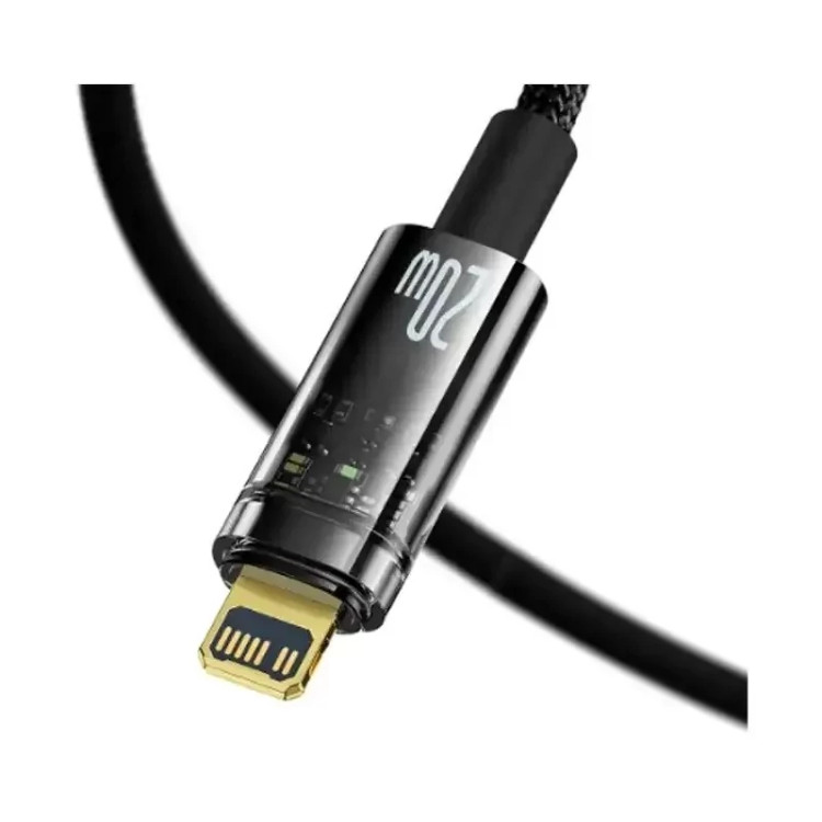 کابل شارژ iP به Type-C باسئوس مدل Explorer Series Auto Power-Off با طول 1 متر 20 وات