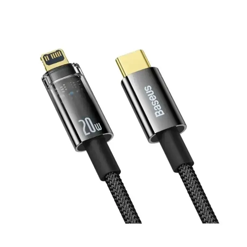 کابل شارژ iP به Type-C باسئوس مدل Explorer Series Auto Power-Off با طول 1 متر 20 وات