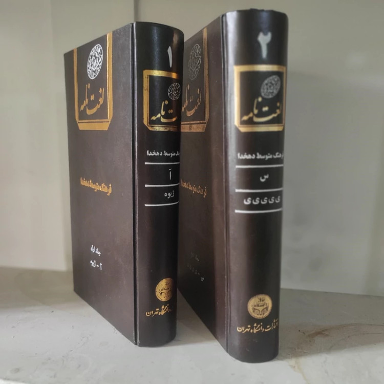 لغتنامه دهخدا 2جلدی (نایاب) چاپ اول کاغذ خارجی