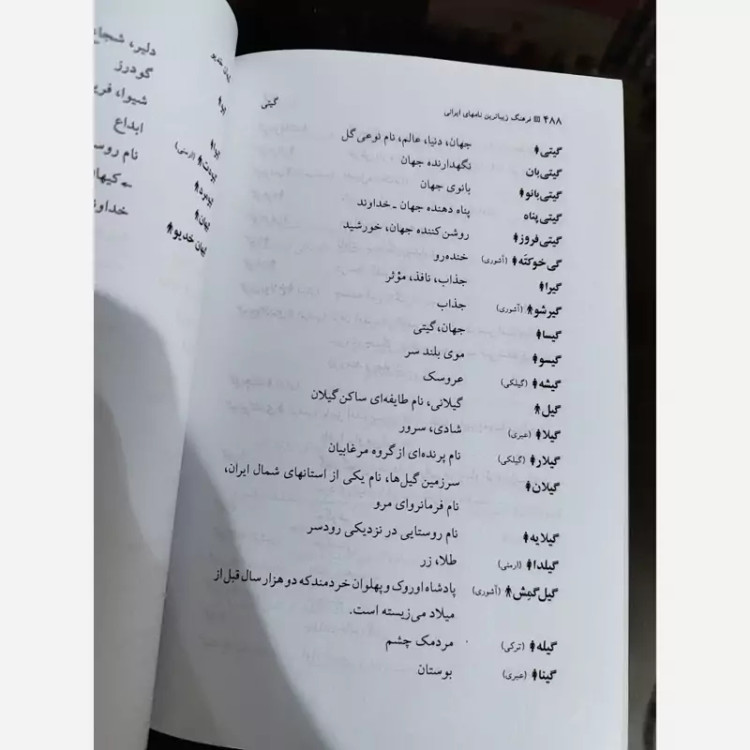 کتاب فرهنگ زیباترین نامهای ایرانی (فرهنگ نام) نشر گوتنبرگ