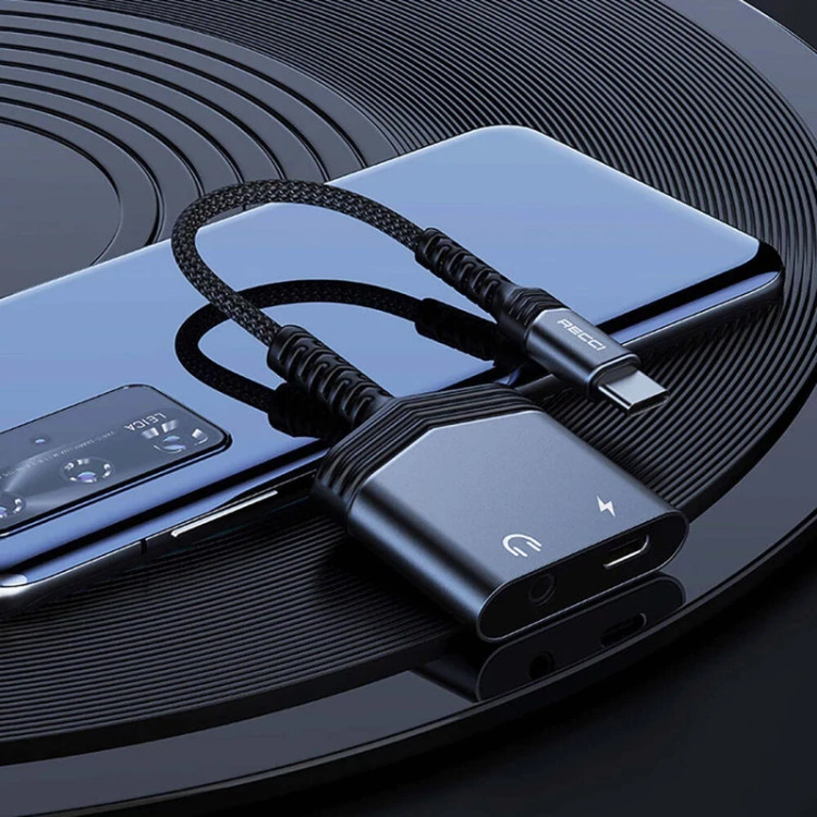 مبدل USB-C به USB-C و جک 3.5 میلی متری رسی مدل RDS-A19