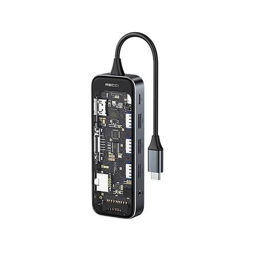 هاب 10 پورت USB-C رسی مدل RH22