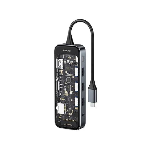 هاب 10 پورت USB-C رسی مدل RH22