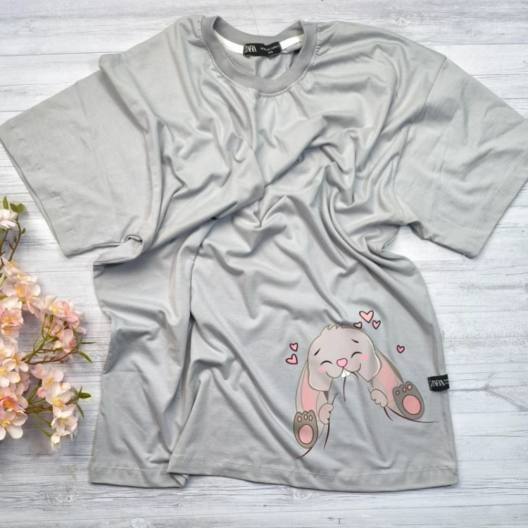 تیشرت جنس پنبه رنگبندی و از سایز xl تا 5xl زنانه مردانه خرگوش