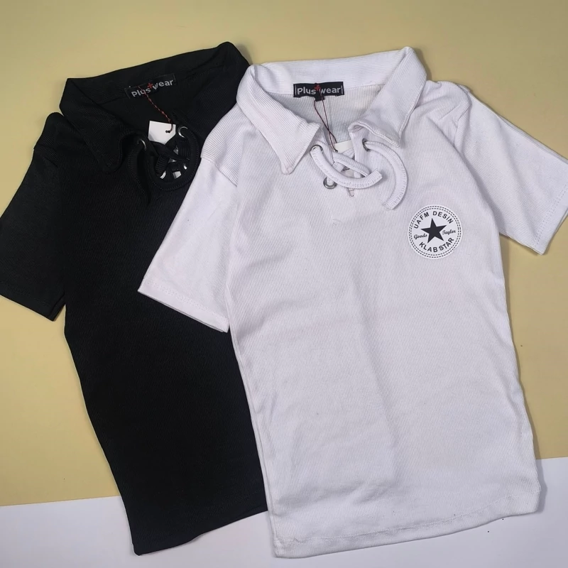 کراپ زنانه یقه مردانه ال استار