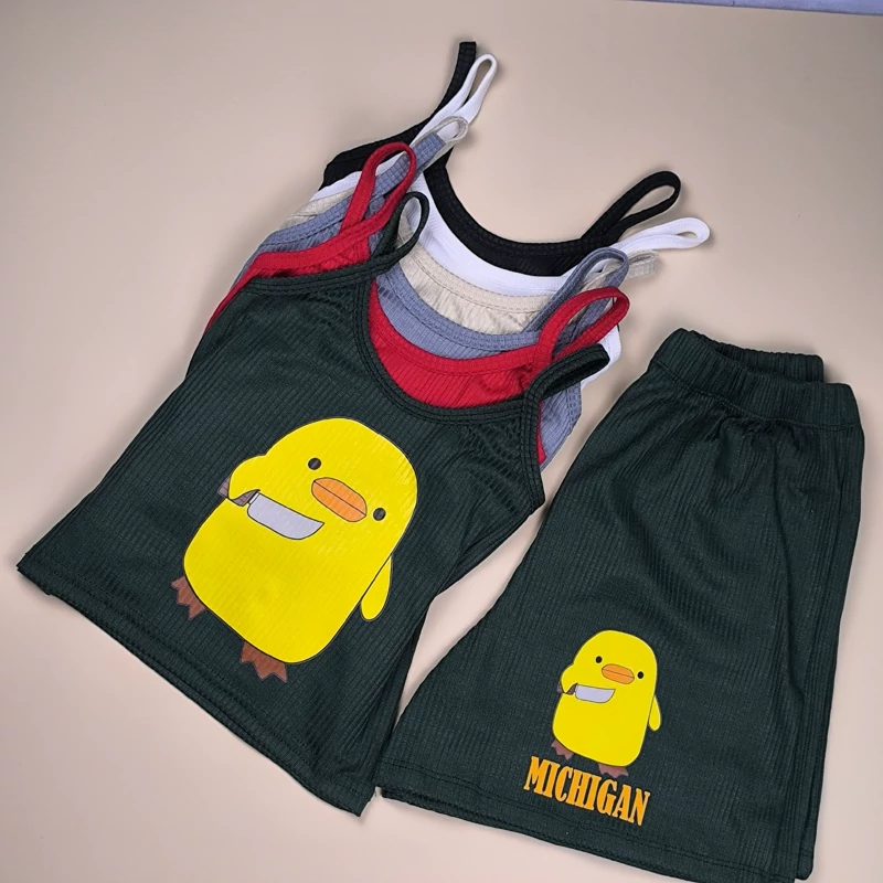 ست تاپ و شلوارک فانتزی جوجه