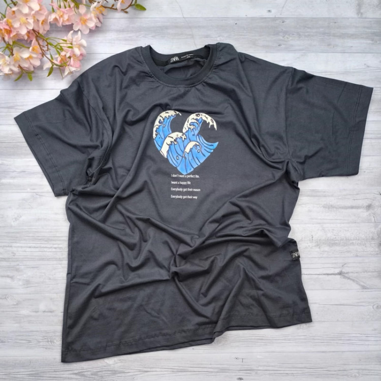 تیشرت جنس پنبه رنگبندی و از سایز xl تا 5xl زنانه مردانه قلب