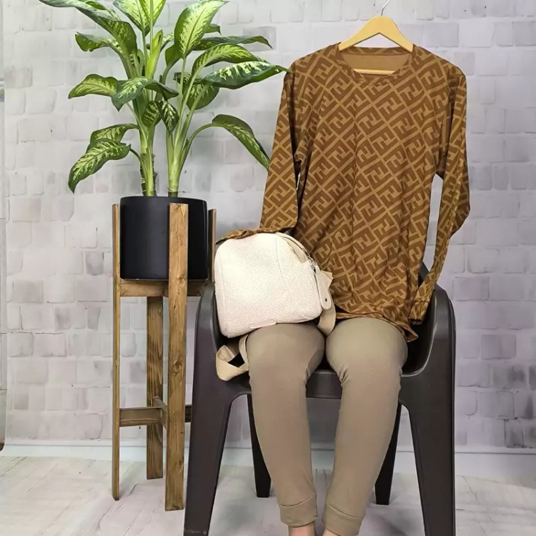 ست بلوز شلوار پنبه فندی
